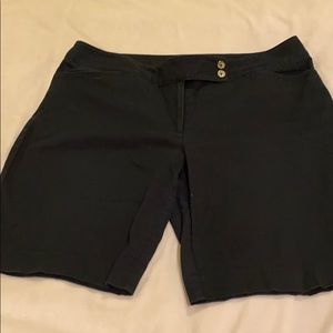 WHBM black Bermuda shorts